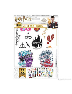Sæt med 55 Harry Potter klistermærker