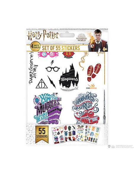 Set mit 55 Harry-Potter-Aufklebern