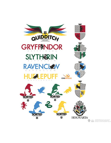 Set mit 55 Harry-Potter-Aufklebern