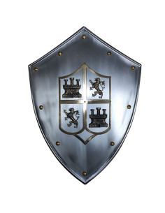 Mittelalterlicher Schild von Kastilien und León