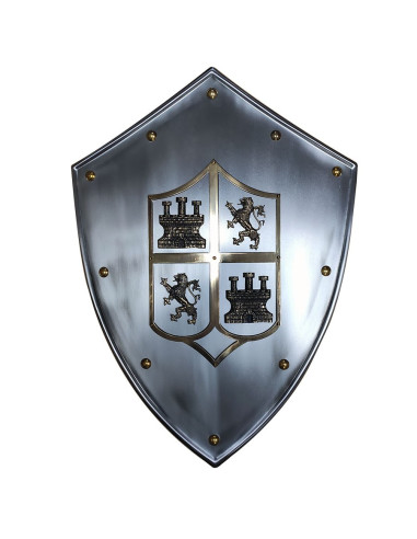 Mittelalterlicher Schild von Kastilien und León
