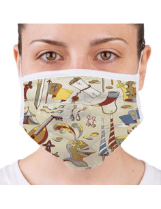 Goedgekeurd herbruikbaar middeleeuws masker (voor...