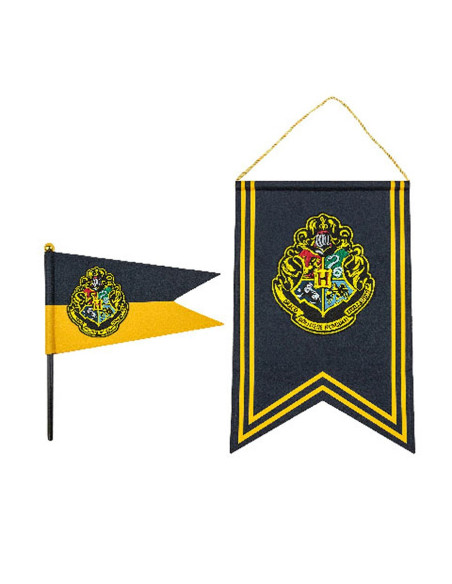 Harry Potter Hogwarts banner og flag