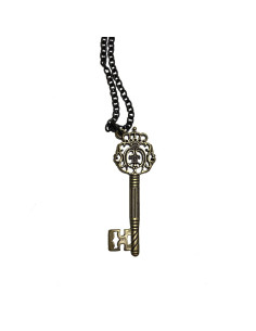 SteamPunk Heart Key Pendant, antik messing