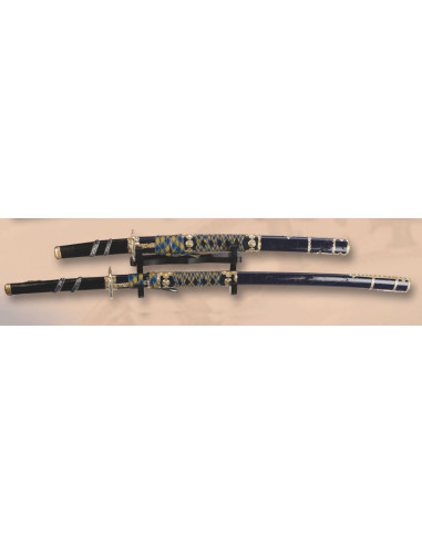 Wandregal für 2 Katanas