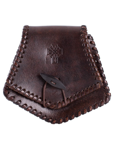 Bolso de cuero con Cruz Celta