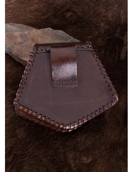 Leren tas met Keltisch kruis