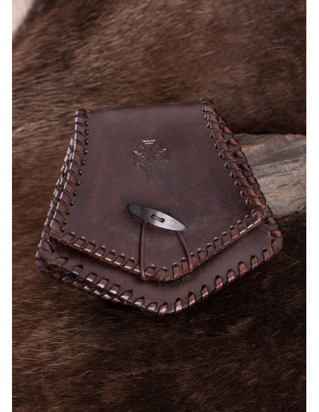 Ledertasche mit keltischem Kreuz