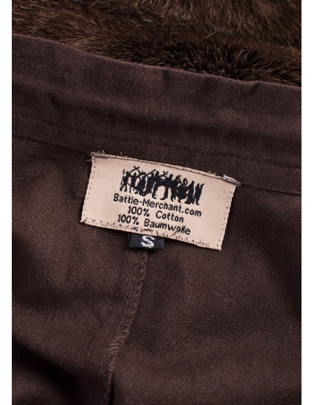 Mørkebrun lang middelalderskørt