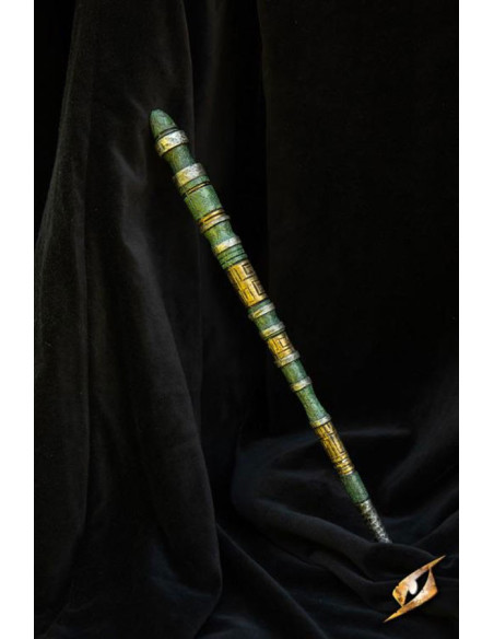 Groene mystieke toverstaf