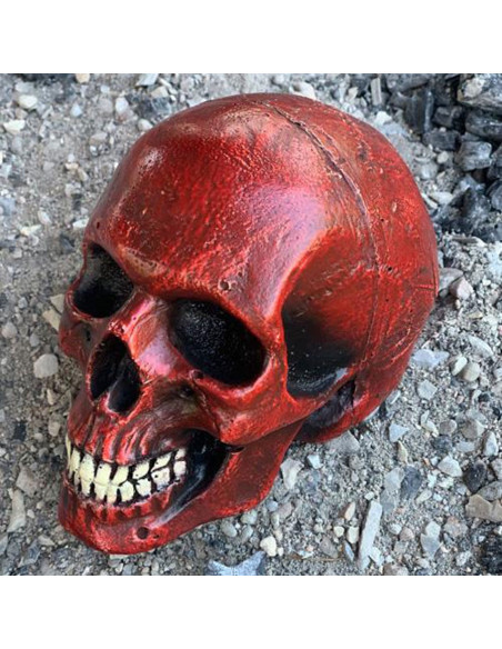 Mittelgroßer roter Totenkopf