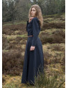 Afra lange vikingjurk, donkerblauw