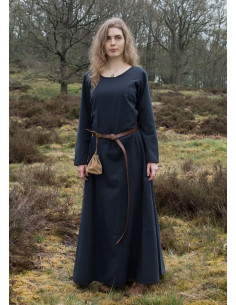 Afra lang vikingekjole, mørkeblå 2
