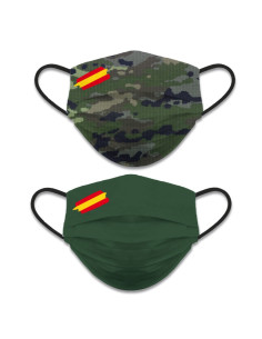 Accesorio facial reversible Nivel 3, Camuflaje Camo