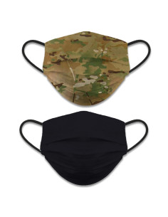 Accesorio facial reversible Nivel 3, Camo Negro