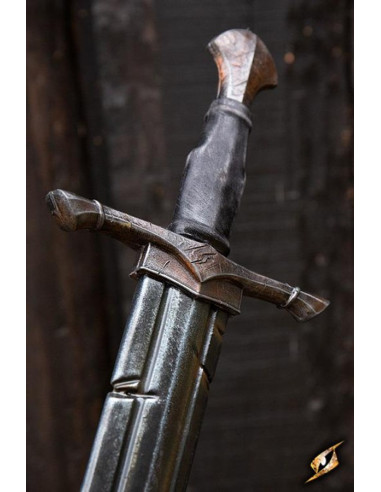 indhente Skulptur overtro Archer kort sværd, LARP Battleworn-serien ⚔️ Tienda Medieval