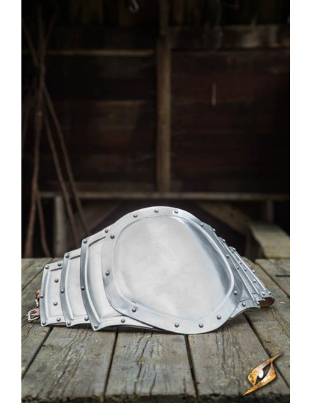 Pancera salvaje metálica, acabado pulido