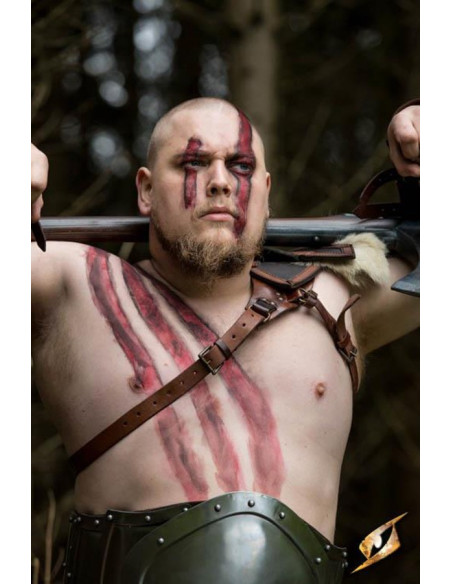 Pancera salvaje metálica, acabado pulido