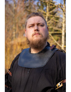 Gorget middeleeuwse krijger, donkere kleur