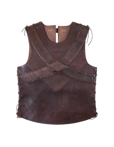 Leren pantser met kruisversterkingen