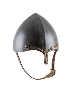 Keltischer Helm mit Nase, rustikales Finish
