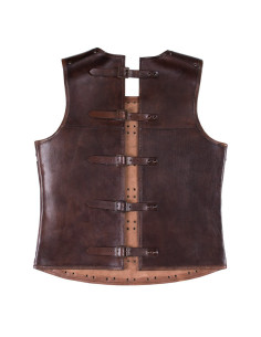 Korte middeleeuwse brigandine, in leer 2