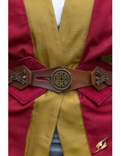 Japansk Samurai Bælte Beruto, rød og brun