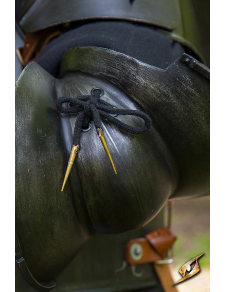 Bretels van Milanees pantser, donkere...