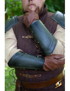 Mittelalterliche Escudero-Armbänder, dunkles Finish