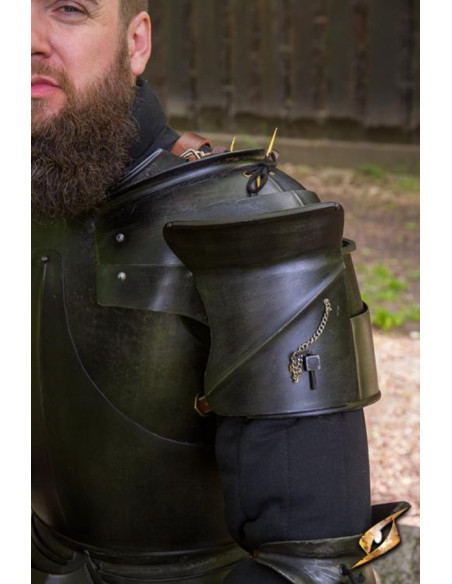 Hombreras medievales Milanesas, acero...