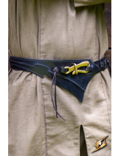 Cinturón de cuero Elfos Oscuros, negro