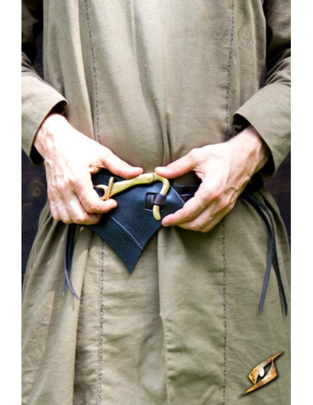 Cinturón de cuero Elfos Oscuros, negro Cinturón de cuero Elfos Oscuros, negro