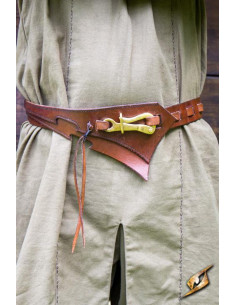 Leren riem Dark Elf, bruin