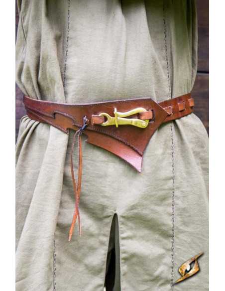 Leren riem Dark Elf, bruin Leren riem Dark Elf, bruin
