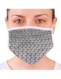 Middelalderlig genanvendelig kædepostmaske (for voksne) 2