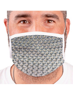 Middelalderlig genanvendelig kædepostmaske (for voksne)