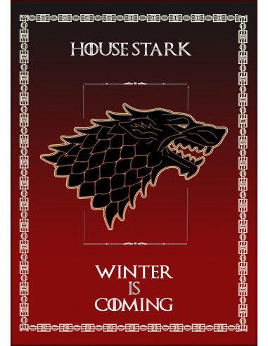 Banner Game of Thrones Haus Stark (50x70 cm.)