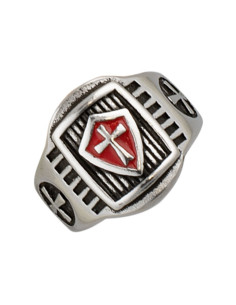 Anillo Escudo y Cruz Caballeros Templarios