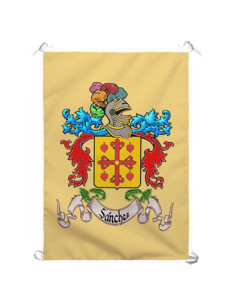 Middelalderlig banner 1 personligt efternavn (70x100 cm.)