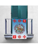 Estandarte Medieval Caballeros y Cruces Templarias (70x100 cms.)