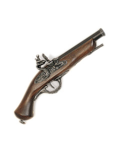 Pistola italiana de pedernal Mazzagatto siglo XVIII