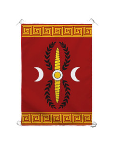 Estandarte Legión Romana SPQR para interiores y exteriores (70x100 cms.)