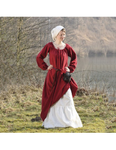 Ana middelalderlig kjole, rødvin 2