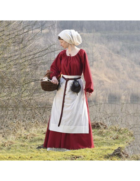 Ana mittelalterliches Kleid, Rotwein