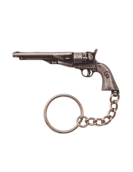 Westerse lange revolver sleutelhanger