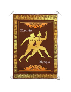 Estandarte Olimpiadas Griegas, Atletismo (70x100 cms.)