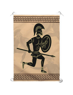 Estandarte Luchadores Griegos (70x100 cms.)