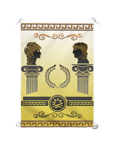 Banner griechische Götter (70x100 cm)