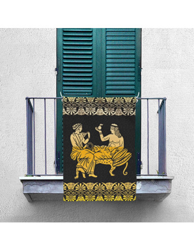 Banner Erholung und Freizeit im klassischen Griechenland (70x100 cm.)