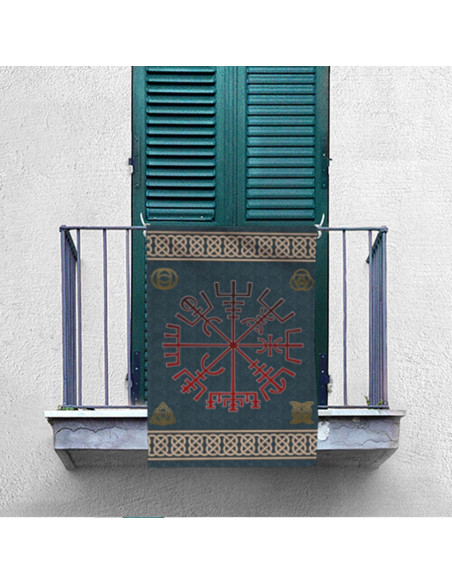 Vegvisir Viking symbool banner...